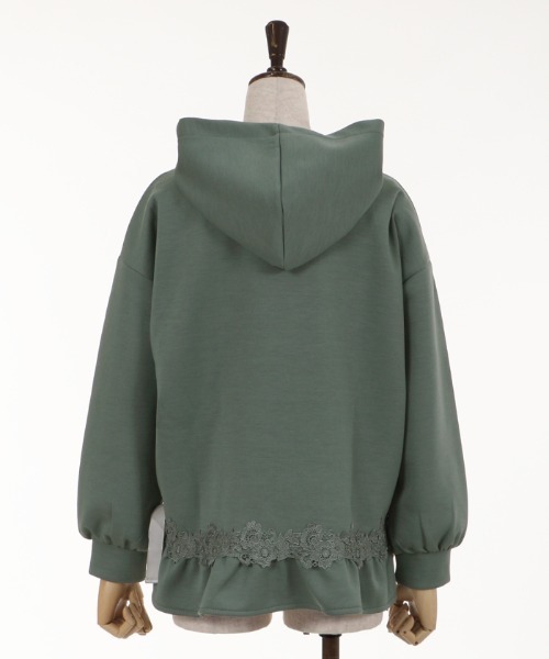 axes femme（アクシーズファム）の「サイドリボンパーカーＰＯ（Tシャツ/カットソー・レディース・キナリ/ブラック/グリーン/ピンク・MEDIUM）」の20枚目の写真