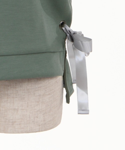 axes femme（アクシーズファム）の「サイドリボンパーカーＰＯ（Tシャツ/カットソー・レディース・キナリ/ブラック/グリーン/ピンク・MEDIUM）」の18枚目の写真