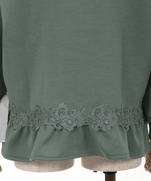 axes femme（アクシーズファム）の「サイドリボンパーカーＰＯ（Tシャツ/カットソー・レディース・キナリ/ブラック/グリーン/ピンク・MEDIUM）」の14枚目の写真