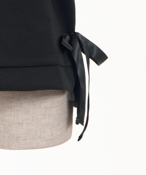 axes femme（アクシーズファム）の「サイドリボンパーカーＰＯ（Tシャツ/カットソー・レディース・キナリ/ブラック/グリーン/ピンク・MEDIUM）」の8枚目の写真