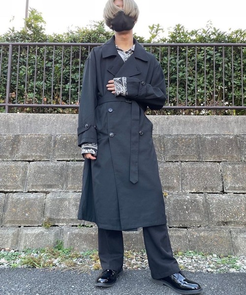 8(eight)(エイト)の「T/Rトレンチコート(トレンチコート・メンズ・ブラック/ブラウン/グレー系その他/グレイッシュブルー・MEDIUM/LARGE)」の2枚目の写真