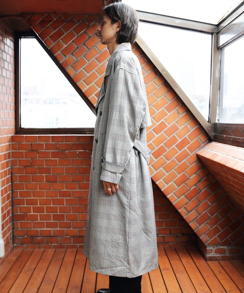 8(eight)(エイト)の「T/Rトレンチコート(トレンチコート・メンズ・ブラック/ブラウン/グレー系その他/グレイッシュブルー・MEDIUM/LARGE)」の13枚目の写真