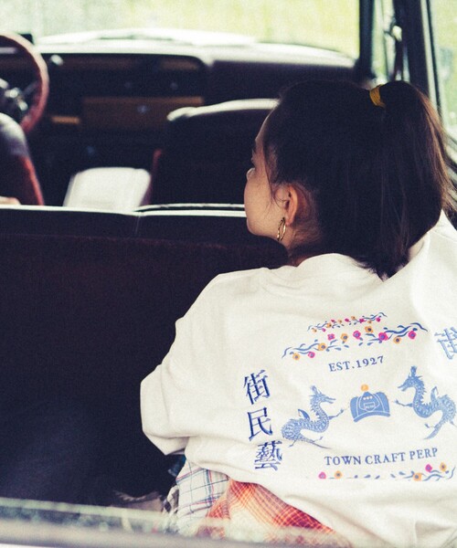 TOWNCRAFT（タウンクラフト）の「Towncraft PREP/タウンクラフトプレップ MACHIMINGEI&DRAGON LONG SLEEVE TEE/マチミンゲイ＆ドラゴン ロングスリーブ Tシャツ（Tシャツ/カットソー・メンズ・ホワイト/ブラック/グリーン・MEDIUM/LARGE）」の12枚目の写真