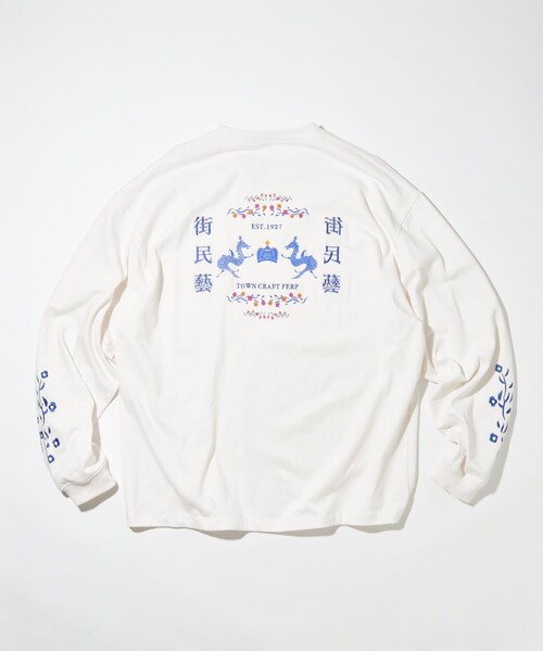 TOWNCRAFT（タウンクラフト）の「Towncraft PREP/タウンクラフトプレップ MACHIMINGEI&DRAGON LONG SLEEVE TEE/マチミンゲイ＆ドラゴン ロングスリーブ Tシャツ（Tシャツ/カットソー・メンズ・ホワイト/ブラック/グリーン・MEDIUM/LARGE）」の17枚目の写真