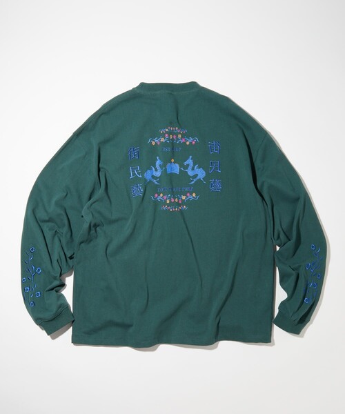 TOWNCRAFT（タウンクラフト）の「Towncraft PREP/タウンクラフトプレップ MACHIMINGEI&DRAGON LONG SLEEVE TEE/マチミンゲイ＆ドラゴン ロングスリーブ Tシャツ（Tシャツ/カットソー・メンズ・ホワイト/ブラック/グリーン・MEDIUM/LARGE）」の8枚目の写真