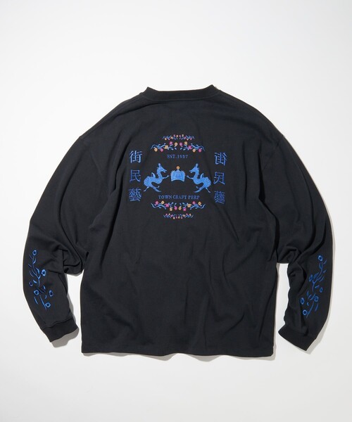 TOWNCRAFT（タウンクラフト）の「Towncraft PREP/タウンクラフトプレップ MACHIMINGEI&DRAGON LONG SLEEVE TEE/マチミンゲイ＆ドラゴン ロングスリーブ Tシャツ（Tシャツ/カットソー・メンズ・ホワイト/ブラック/グリーン・MEDIUM/LARGE）」の11枚目の写真
