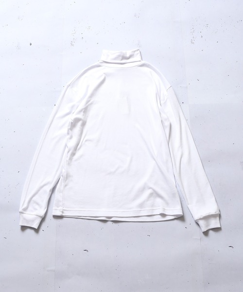 SPINNS（スピンズ）の「長袖タートルネックカットソー（Tシャツ/カットソー・メンズ・ホワイト/ブラック・M/L）」の7枚目の写真