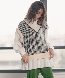 GLOBAL WORK | メルティーガラニットベスト/957978(ベスト)