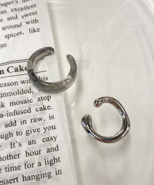 WEGO（ウィゴー）の「WEGO/【2点セット】クリアメタルイヤーカフ（イヤーカフ・レディース・その他4/その他1/その他2/その他3・FREE）」の3枚目の写真