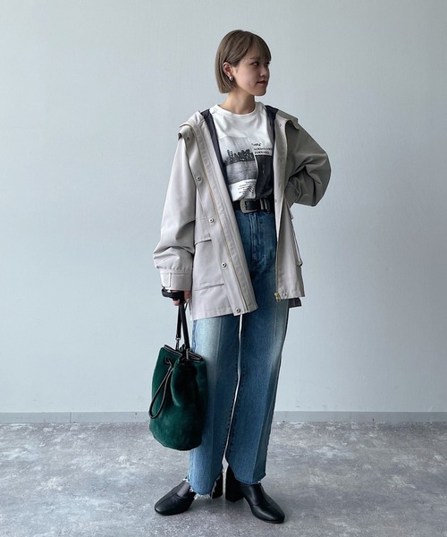 PAGEBOY(ページボーイ)の「テーラージーンズ(デニムパンツ・レディース・インディゴブルー/サックスブルー・26inch/25inch)」の4枚目の写真