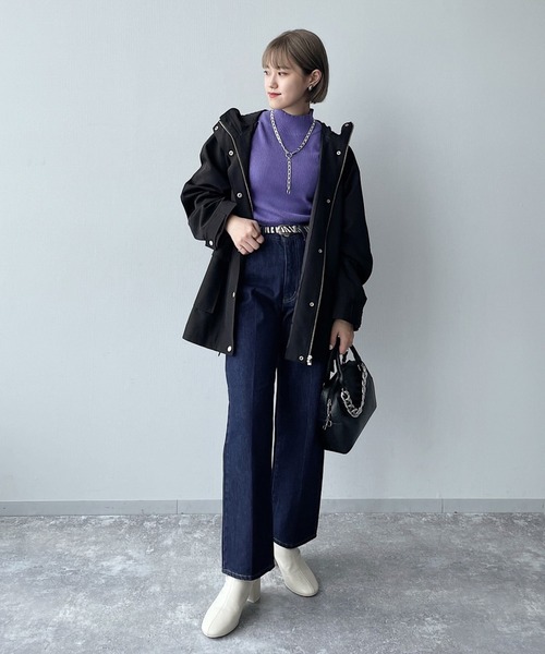 PAGEBOY(ページボーイ)の「テーラージーンズ(デニムパンツ・レディース・インディゴブルー/サックスブルー・26inch/25inch)」の8枚目の写真