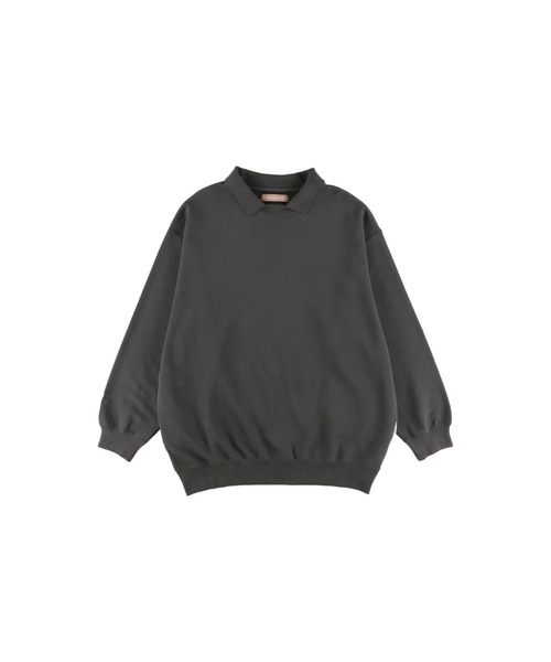 ALEXIA STAM(アリシアスタン)の「Collar Oversized Sweatshirt/カラーオーバーサイズスウェットシャツ(スウェット・レディース・ホワイト/チャコールグレー/グリーン・FREE)」の13枚目の写真
