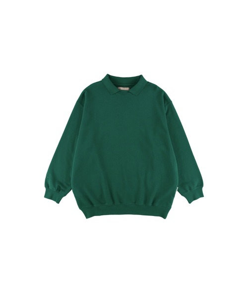 ALEXIA STAM(アリシアスタン)の「Collar Oversized Sweatshirt/カラーオーバーサイズスウェットシャツ(スウェット・レディース・ホワイト/チャコールグレー/グリーン・FREE)」の6枚目の写真