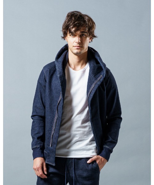wjkダブルジェイケイ Denim Riders Parka デニムパーカー Ｍ wjk（ダヴルジェイケイ）の「riders parka（パーカー）」 - WEAR
