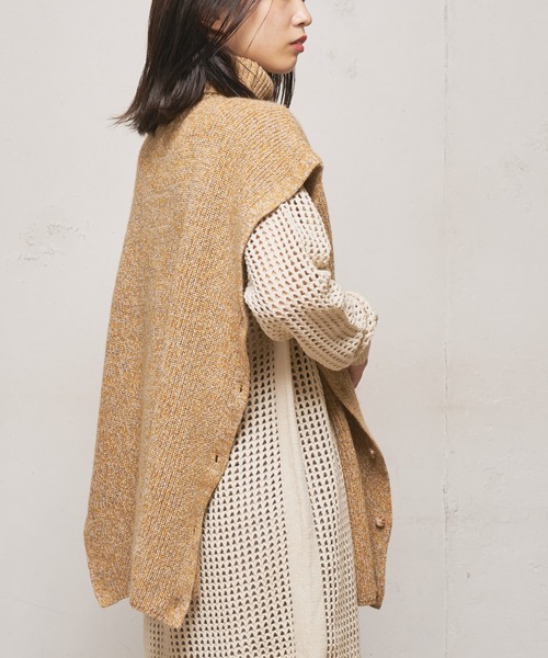 CIAOPANIC(チャオパニック)の「■メッシュ編みニットワンピース(ワンピース・レディース・ブラック/オフホワイト/オレンジ・FREE)」の16枚目の写真