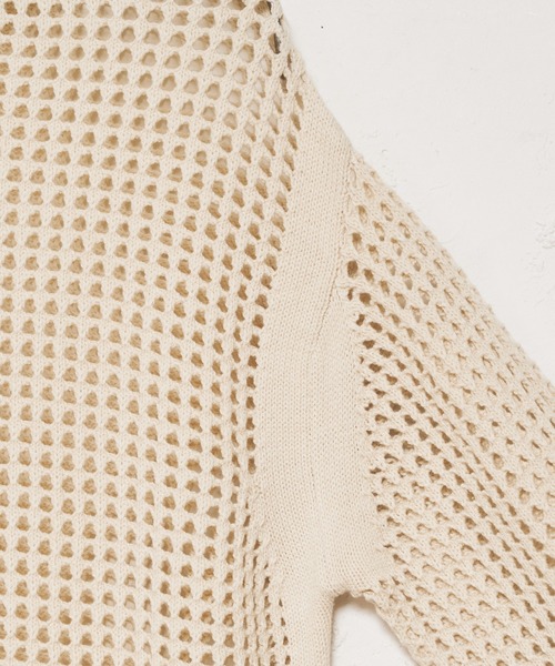 CIAOPANIC(チャオパニック)の「■メッシュ編みニットワンピース(ワンピース・レディース・ブラック/オフホワイト/オレンジ・FREE)」の11枚目の写真