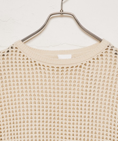 CIAOPANIC(チャオパニック)の「■メッシュ編みニットワンピース(ワンピース・レディース・ブラック/オフホワイト/オレンジ・FREE)」の18枚目の写真