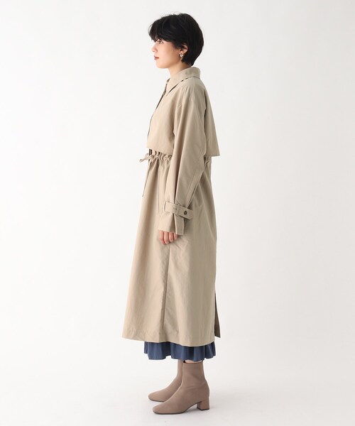 AG by aquagirl（エージーバイアクアガール）の「◆タスランウェザーフラップ付きステンカラーコート（ステンカラーコート・レディース・チャコールグレー/カーキ/ダークブラウン/ベージュ系7・38）」の21枚目の写真