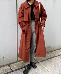 AG by aquagirl | ◆タスランウェザーフラップ付きステンカラーコート(ステンカラーコート)