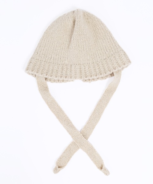 WC（ダブル シー）の「ストラップニットハット（ハット・レディース・グリーン/アイボリー/ブラック・FREE）」の11枚目の写真