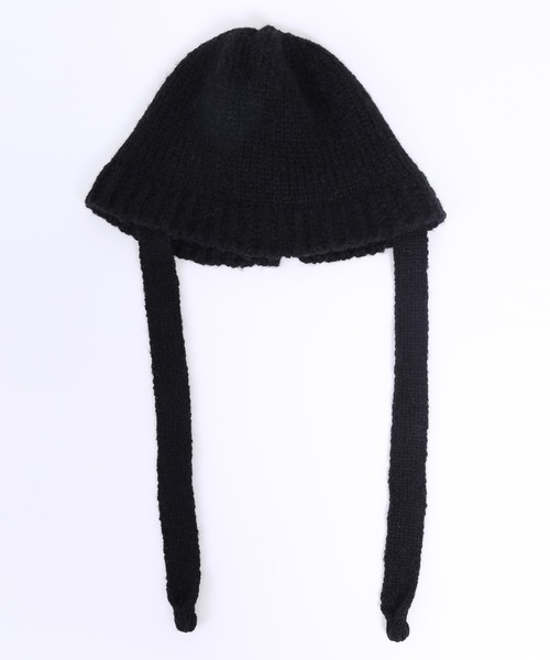 WC（ダブル シー）の「ストラップニットハット（ハット・レディース・グリーン/アイボリー/ブラック・FREE）」の6枚目の写真