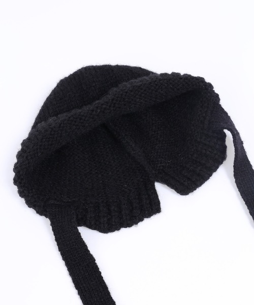 WC（ダブル シー）の「ストラップニットハット（ハット・レディース・グリーン/アイボリー/ブラック・FREE）」の9枚目の写真