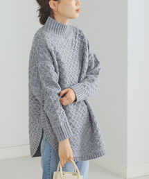 BEAMS HEART | BEAMS HEART / 裾ラウンド ニットチュニック(ニット/セーター)