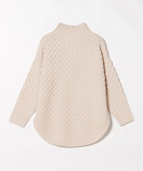 BEAMS HEART(ビームスハート)の「BEAMS HEART / 裾ラウンド ニットチュニック(ニット/セーター・レディース・ケリー/ホワイト系その他5/ライトグレー・FREE)」の20枚目の写真