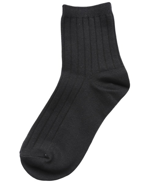 andme(アンドミー)の「ベーシックリブクルーソックス(ソックス/靴下・レディース・オフホワイト/チャコールグレー/ベージュ/ブラック/レッド/パープル/ライム/ブルー/オレンジ・23-25cm)」の20枚目の写真