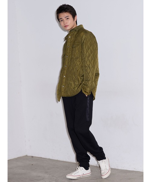 COTORICA（コトリカ）の「ダイヤキルト中綿シャツブルゾン（シャツ/ブラウス・メンズ・ブラック/オリーブ・MEDIUM/LARGE）」の11枚目の写真