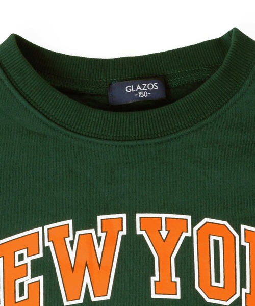 GLAZOS(グラソス)の「裏起毛・ドロップショルダーカレッジロゴトレーナー【セットアップ対応】(スウェット・キッズ・ブラック/ネイビー/グリーン/グレー・130cm/140cm/150cm/160cm/170cm)」の18枚目の写真