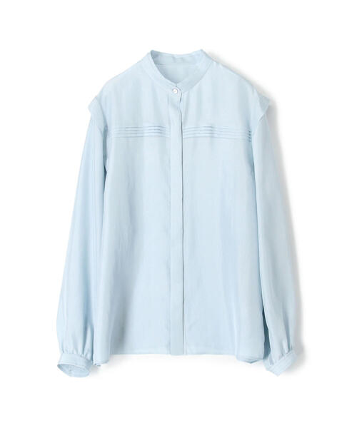 TOMORROWLAND collection（トゥモローランドコレクション）の「ウォッシャブルシルク スタンドカラーブラウス（シャツ/ブラウス・レディース・ホワイト/イエロー/ブルー/ライトピンク・36）」の17枚目の写真