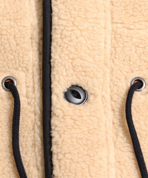 grn（ジーアールエヌ）の「［grn ジーアールエヌ］QUILTING×BOA RV COAT キルティング×ボア リバーシブル ロングコート GL132250Q（ノーカラーコート・レディース・オリーブ/ブラック・FREE）」の17枚目の写真