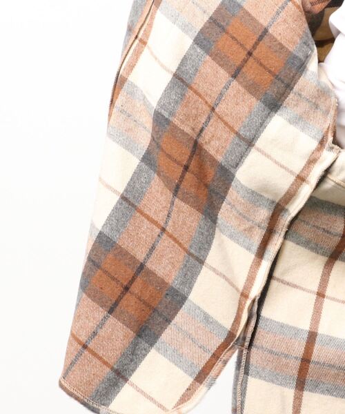 Lugnoncure（ルノンキュール）の「チェックCPOジャケット（その他アウター・レディース・ブラウン/ブルー/レッド・ﾌﾘ-）」の5枚目の写真
