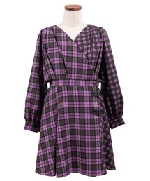 PUNYUS | チェック柄カシュクールワンピース(ワンピース)