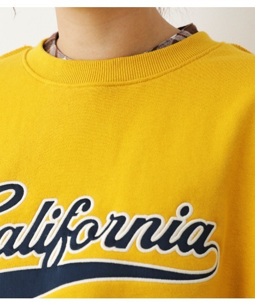 RODEO CROWNS WIDE BOWL(ロデオクラウンズワイドボウル)の「【WEB限定】CaliforniaショートスウェットWL(スウェット・レディース・杢グレー/ネイビー/イエロー系その他・FREE)」の8枚目の写真