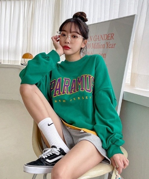 SONA（ソナ）の「SONYUNARA PARAMUSだぼっとトレーナー（スウェット・レディース・ホワイト/ブラック/パープル/ブルー/グリーン・FREE）」の8枚目の写真