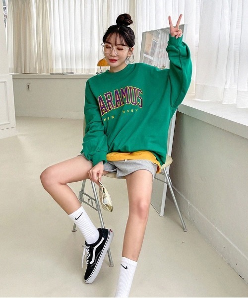 SONA（ソナ）の「SONYUNARA PARAMUSだぼっとトレーナー（スウェット・レディース・ホワイト/ブラック/パープル/ブルー/グリーン・FREE）」の11枚目の写真