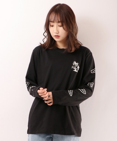 FUNALIVE(ファンアライブ)の「ビーチロゴプリントロングtシャツ(Tシャツ/カットソー・メンズ・ホワイト/ブラック/ベージュ・L/S/M)」の1枚目の写真