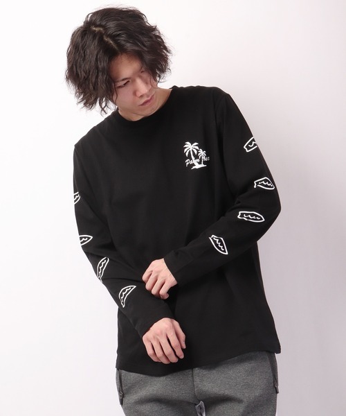 FUNALIVE(ファンアライブ)の「ビーチロゴプリントロングtシャツ(Tシャツ/カットソー・メンズ・ホワイト/ブラック/ベージュ・L/S/M)」の20枚目の写真