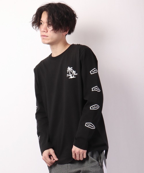FUNALIVE(ファンアライブ)の「ビーチロゴプリントロングtシャツ(Tシャツ/カットソー・メンズ・ホワイト/ブラック/ベージュ・L/S/M)」の21枚目の写真