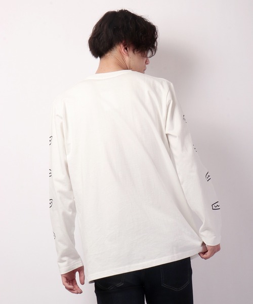FUNALIVE(ファンアライブ)の「ビーチロゴプリントロングtシャツ(Tシャツ/カットソー・メンズ・ホワイト/ブラック/ベージュ・L/S/M)」の13枚目の写真
