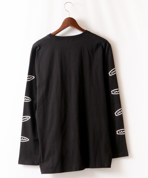 FUNALIVE(ファンアライブ)の「ビーチロゴプリントロングtシャツ(Tシャツ/カットソー・メンズ・ホワイト/ブラック/ベージュ・L/S/M)」の16枚目の写真