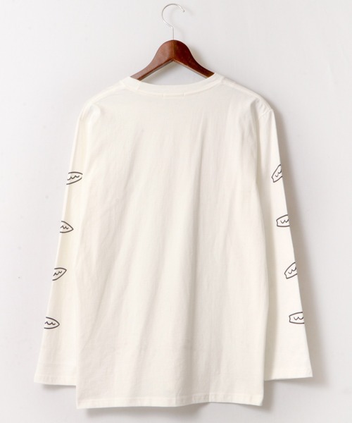 FUNALIVE(ファンアライブ)の「ビーチロゴプリントロングtシャツ(Tシャツ/カットソー・メンズ・ホワイト/ブラック/ベージュ・L/S/M)」の5枚目の写真