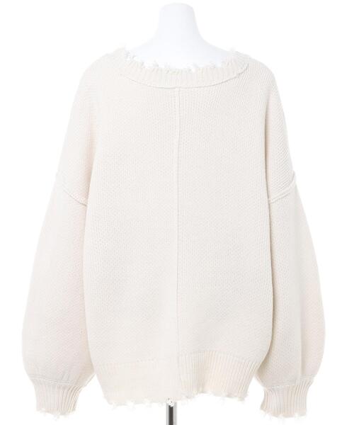 INGNI（イング）の「2WAYブロークンVネック／カーディガン（カーディガン/ボレロ・レディース・ブラック/パープル/オレンジ/グリーン/アイボリー/レッド/ブルー・M）」の10枚目の写真