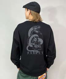 【ムラサキスポーツ別注】Hurley/ハーレー オーバーサイズ バックプリントスウェット/ドクロ スカル柄 プルオーバー MFL2200094
