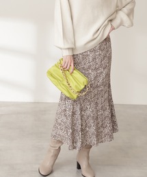 N.(N. Natural Beauty Basic) | ◆バイカラーフラワープリントペプラムスカート(スカート)