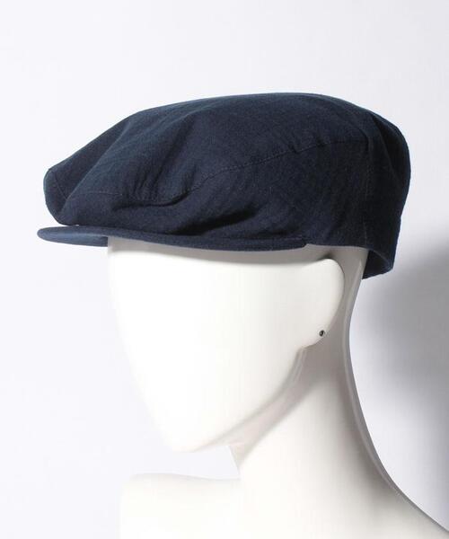 agnes b.(アニエスベー)の「AC09 CASQUETTE レザールハンチング(ハンチング/ベレー帽・メンズ・ネイビー・59)」の4枚目の写真