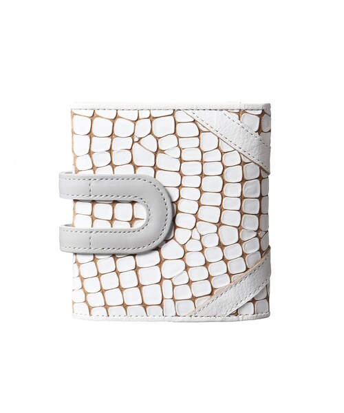 HIROKO HAYASHI(ヒロコハヤシ)の「◆MOSAICO(モザイコ)薄型二つ折り財布(財布・レディース・ホワイト系その他4・00)」の5枚目の写真