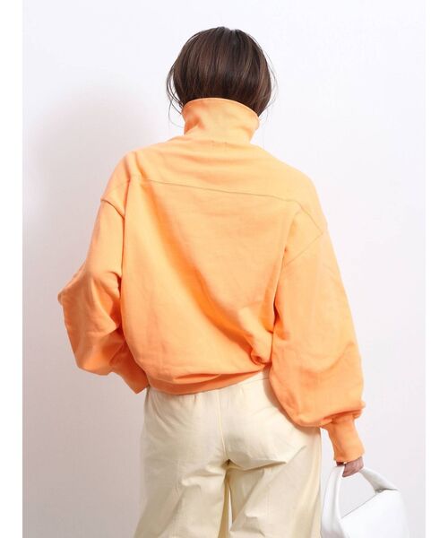 Ungrid（アングリッド）の「【WEB限定】ジップルーズスウェット（スウェット・レディース・ライトグレー/ブラック/ピンク/ライム/オレンジ・FREE）」の16枚目の写真